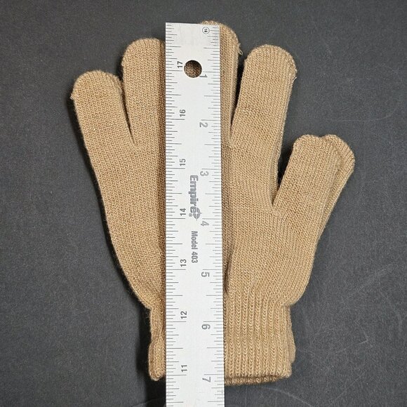 Youth Gloves One Size Bundle Of 3, Red White And Sparkling Tan Christmas Themed - Picture 5 of 8